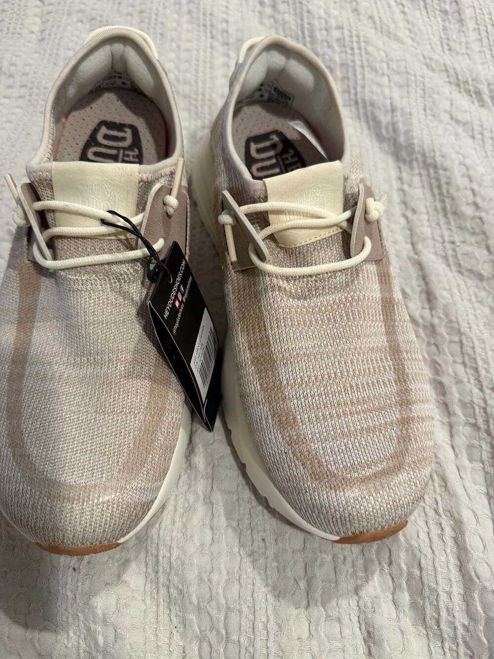 Hey Dude Sirocco Women Size 8 Neutral Slip On Sneakers